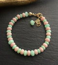 Luxe Chrysoprase & Pink Opal Bracelet, 14K Gold Filled