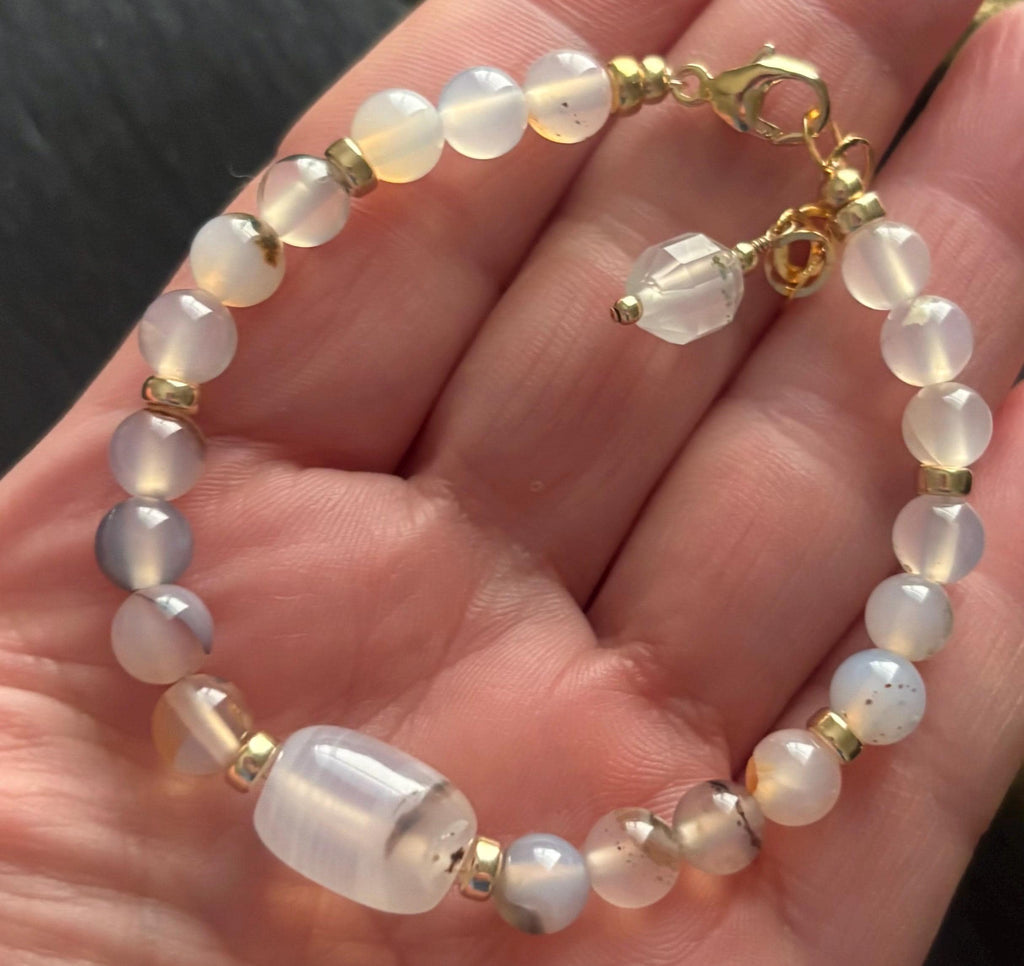 Luxe Montana Agate Bracelet, 14k Gold Filled