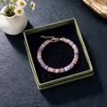 Colorful Abacus Bead Bracelet | Bohemian Stone Hand Chain for Women