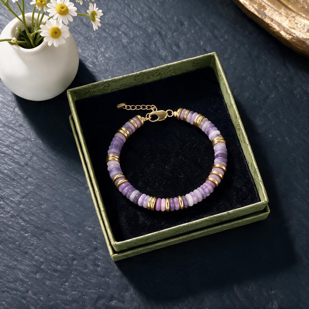 Colorful Abacus Bead Bracelet | Bohemian Stone Hand Chain for Women