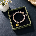 African Pine Sunflower Pendant Bracelet | Mother's Day Gift for Women