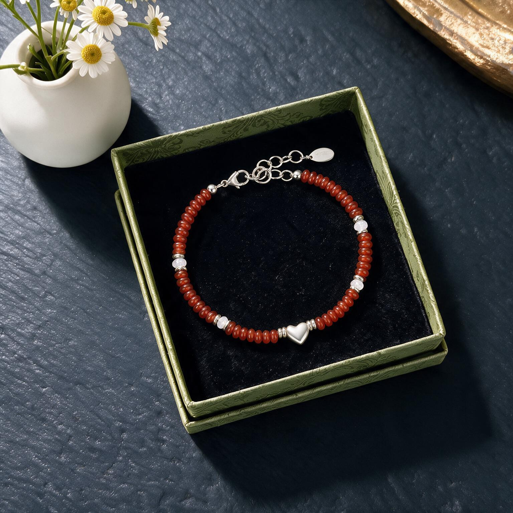 Bohemian Natural Stone Counting Bead Bracelet | Simple Versatile Niche Accessory
