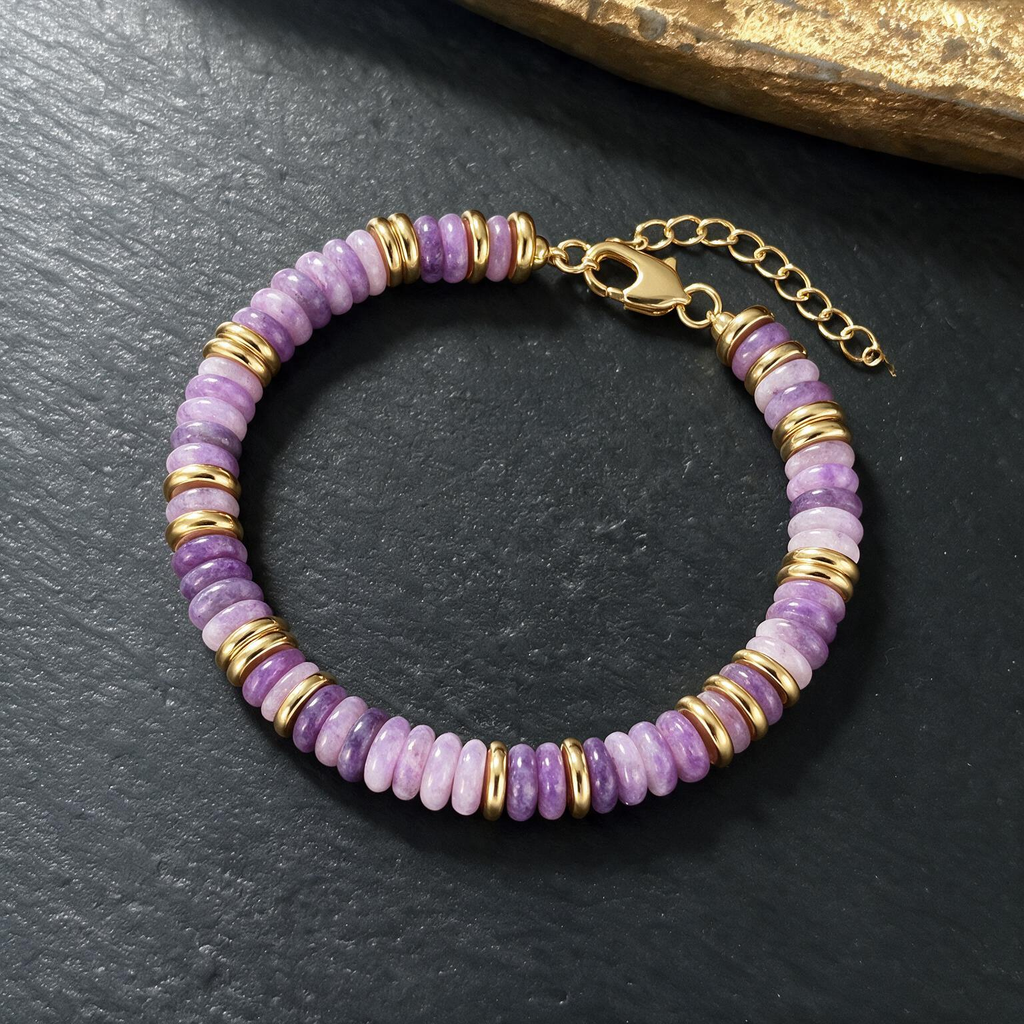 Colorful Abacus Bead Bracelet | Bohemian Stone Hand Chain for Women
