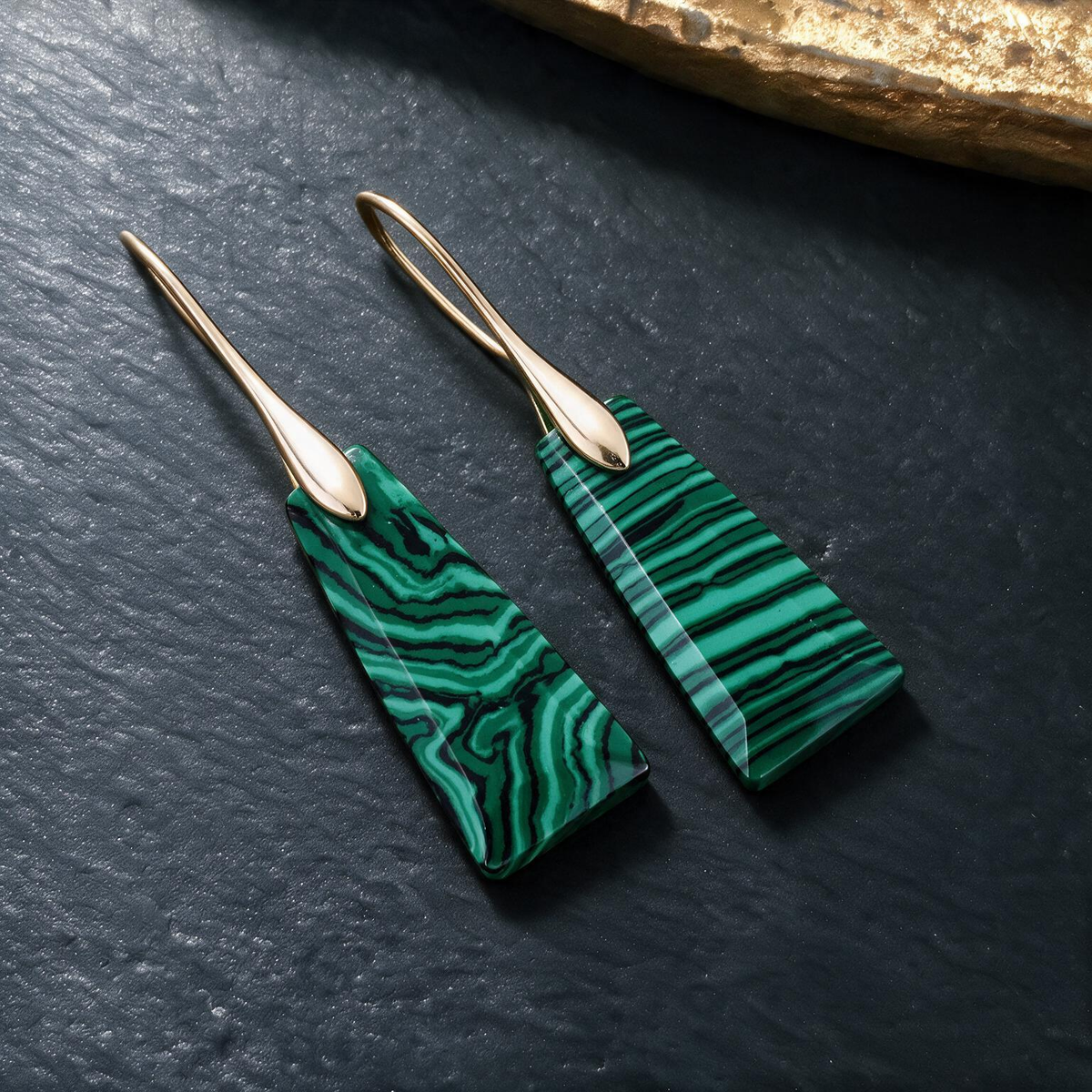 Bohemian Geometric Pendant Earrings – Trendy Natural Stone Jewelry