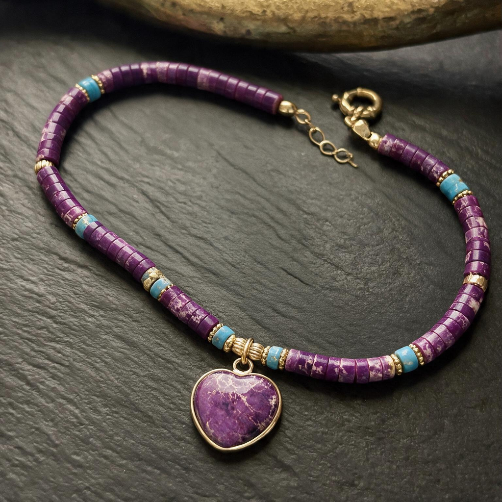 French Minimalist Heart Choker – 7-Color Light-Luxury Short Necklace