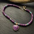 French Minimalist Heart Choker – 7-Color Light-Luxury Short Necklace