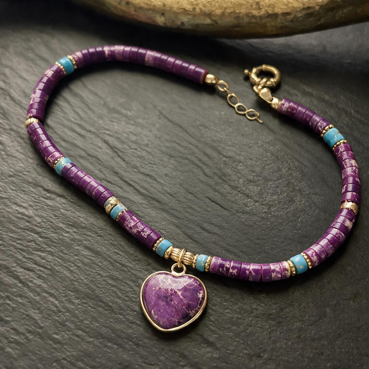 French Minimalist Heart Choker – 7-Color Light-Luxury Short Necklace